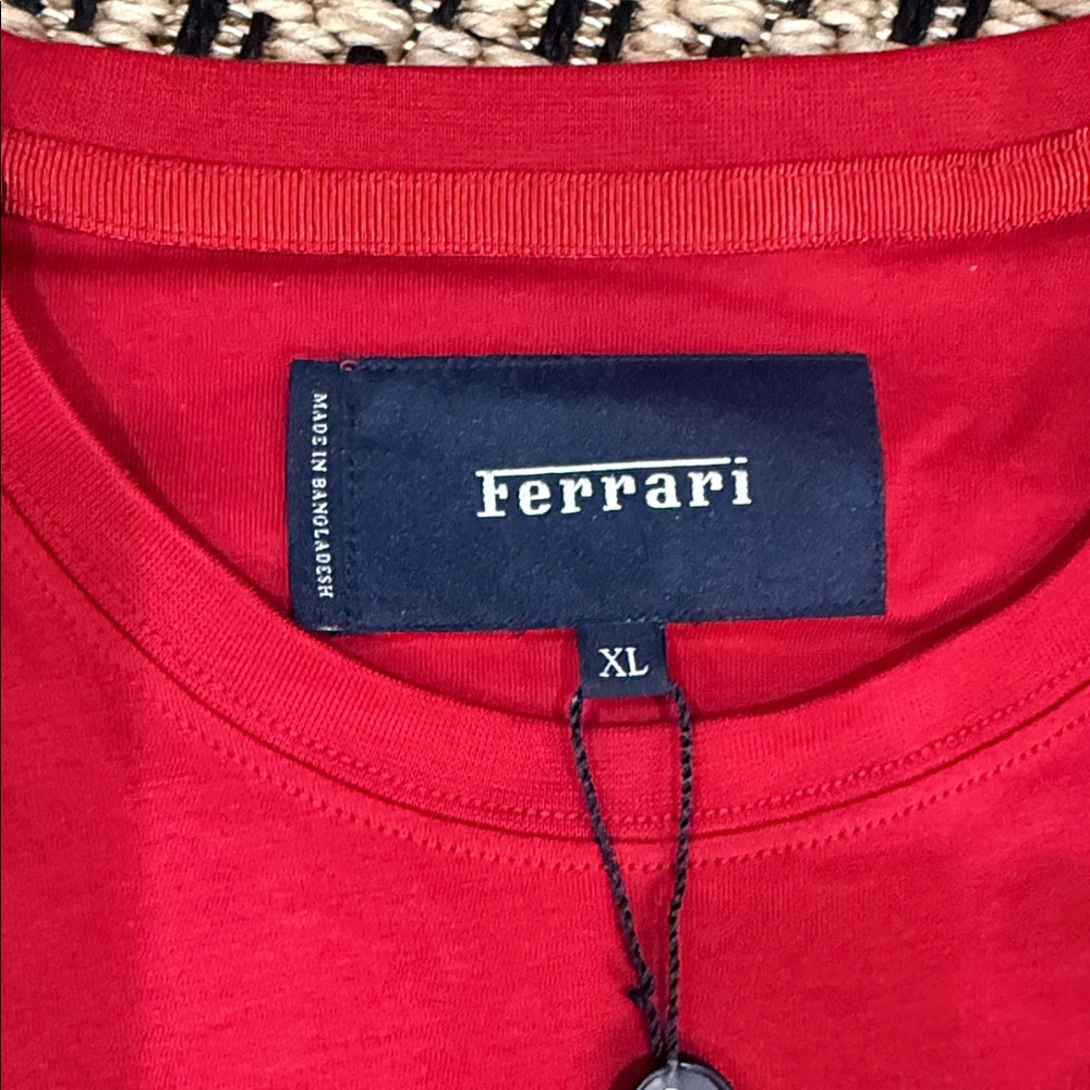 NWT: Ferrari Classic Red Short Sleeve Tee - Picture 2 of 9